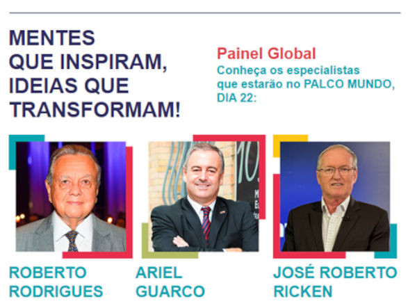 WCM25: Painel Global reunirá Roberto Rodrigues, Ariel Guarco e José Roberto Ricken