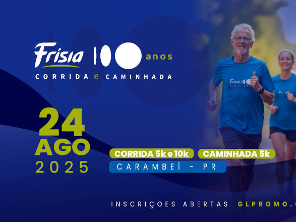 Corrida e Caminhada Frísia 100 Anos tem premiação em dinheiro