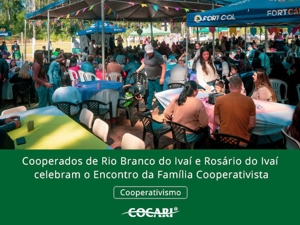 Cooperados de Rio Branco do Ivaí e Rosário do Ivaí celebram o Encontro da Família Cooperativista