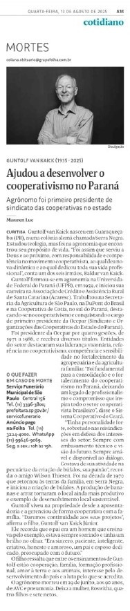 van kaick jornal