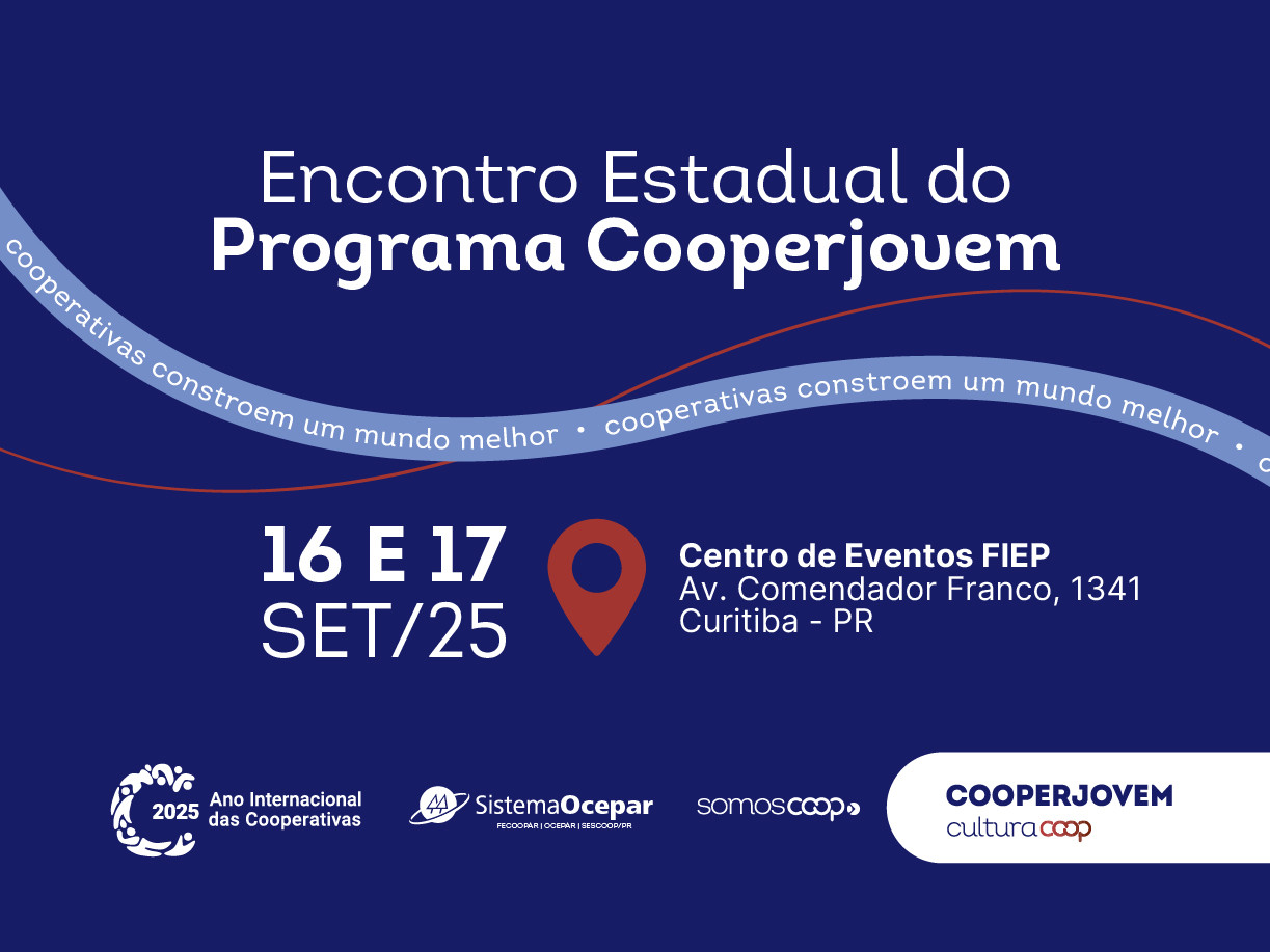 Educadores que participam do Programa Cooperjovem têm encontro marcado nos dias 16 e 17 de setembro, em Curitiba