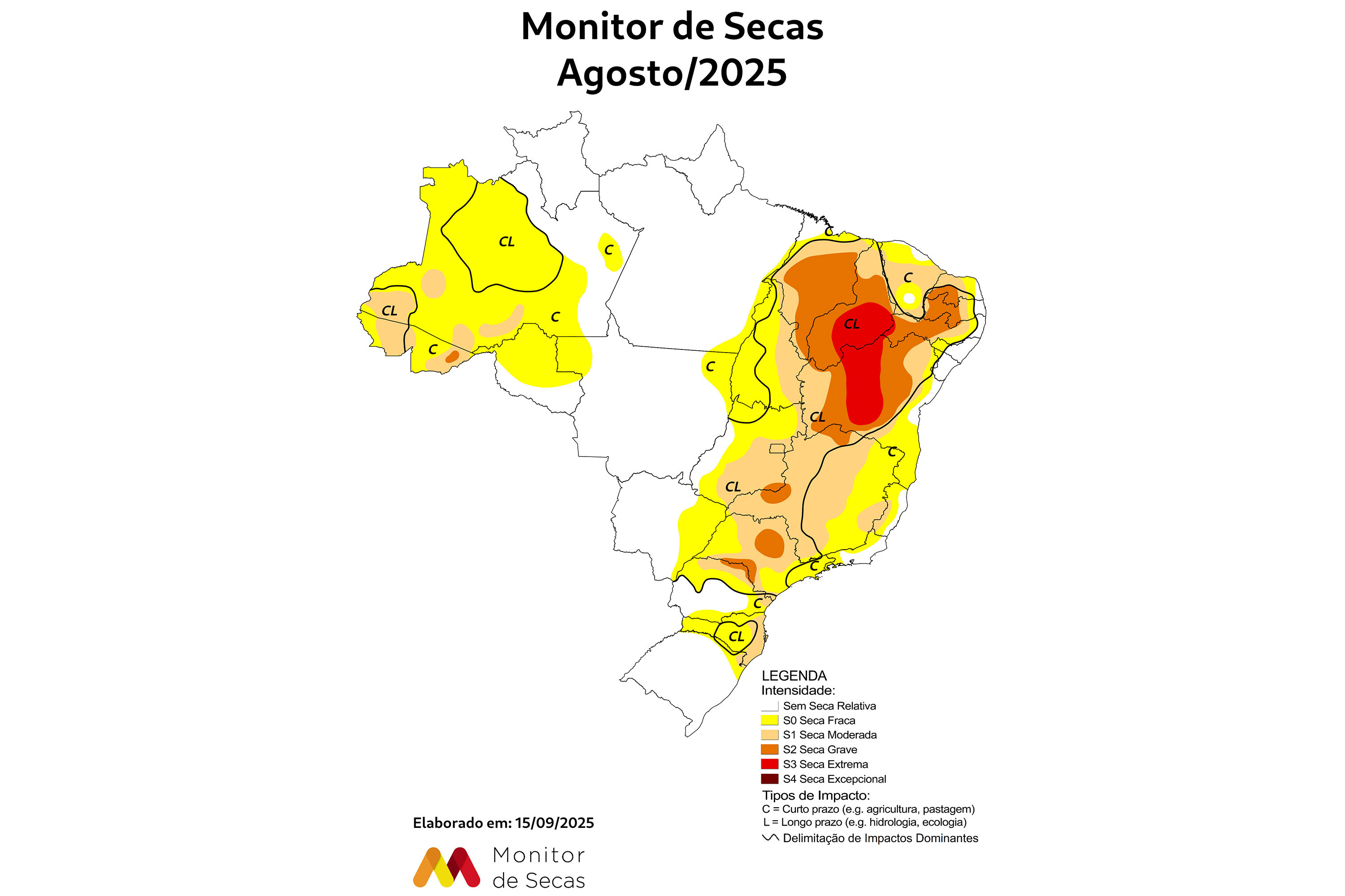 monitor de secas agosto 2025