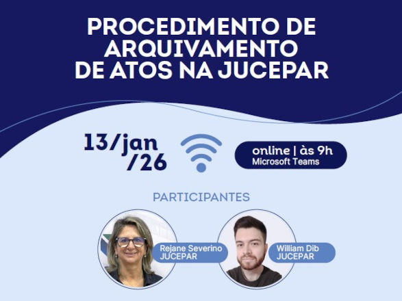 Sistema Ocepar promove mais uma edição do evento Procedimento de Arquivamento de Atos na Jucepar